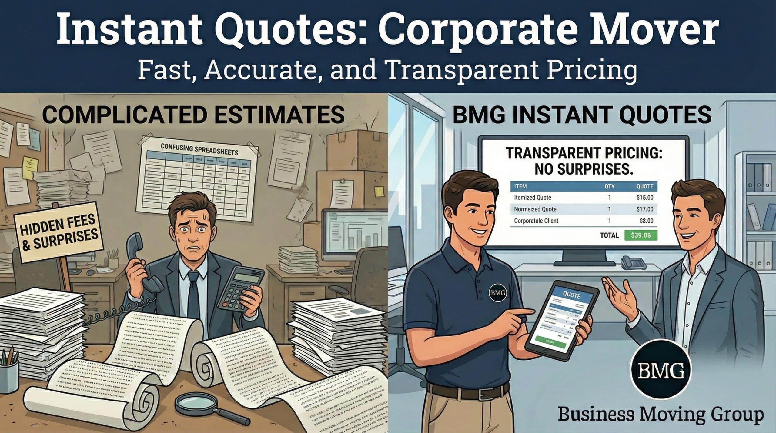 Instant Quotes - corporate mover
