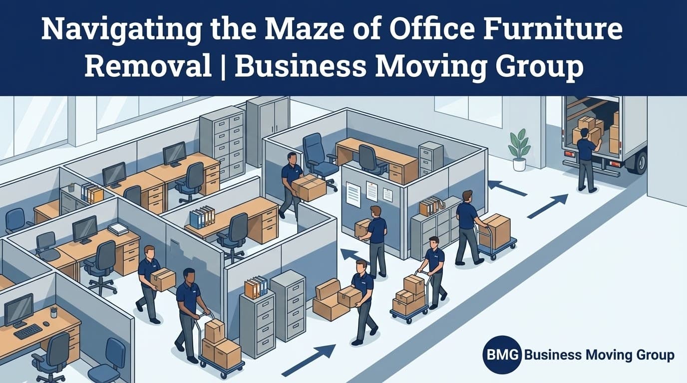 Navigating the Maze of Office Furniture Removal | Business Moving Group