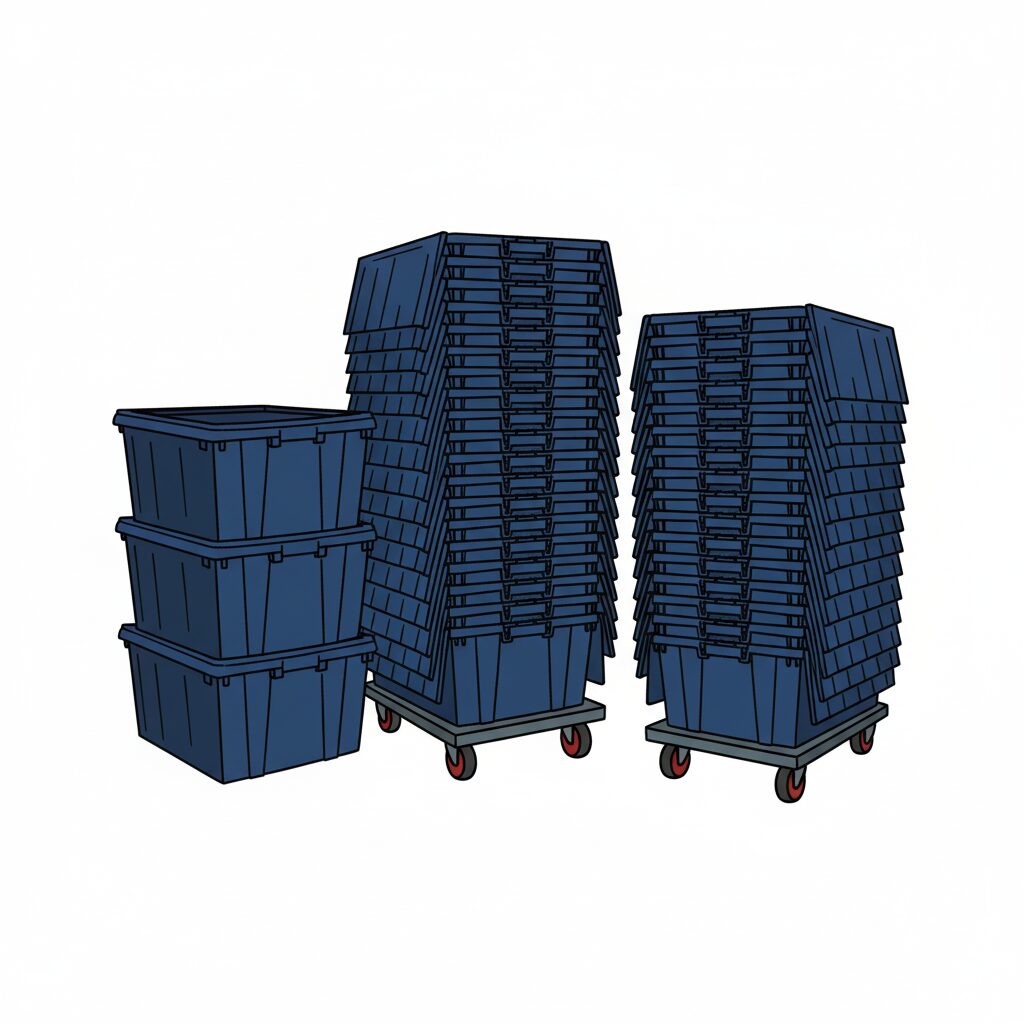 Reusable moving crates